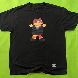 Grizzly Griptape Mens XL Black Trippie Redd T-Shirt Bear Hair Camo Streetwear